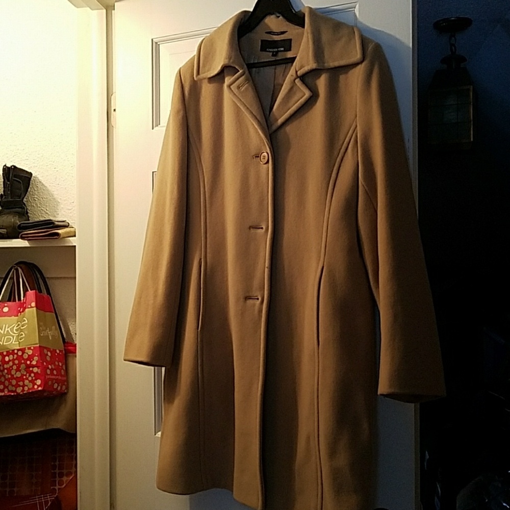 Camel color Long pea coat